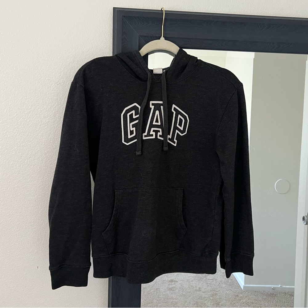 GAP Dark Gray Hooded Sweatshirt with Logo